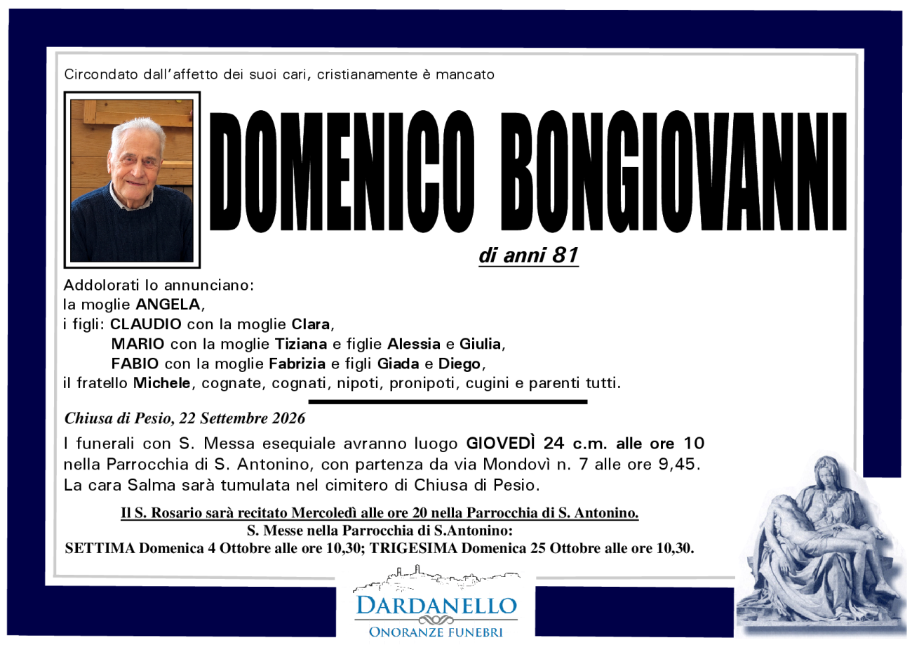 DOMENICO BONGIOVANNI