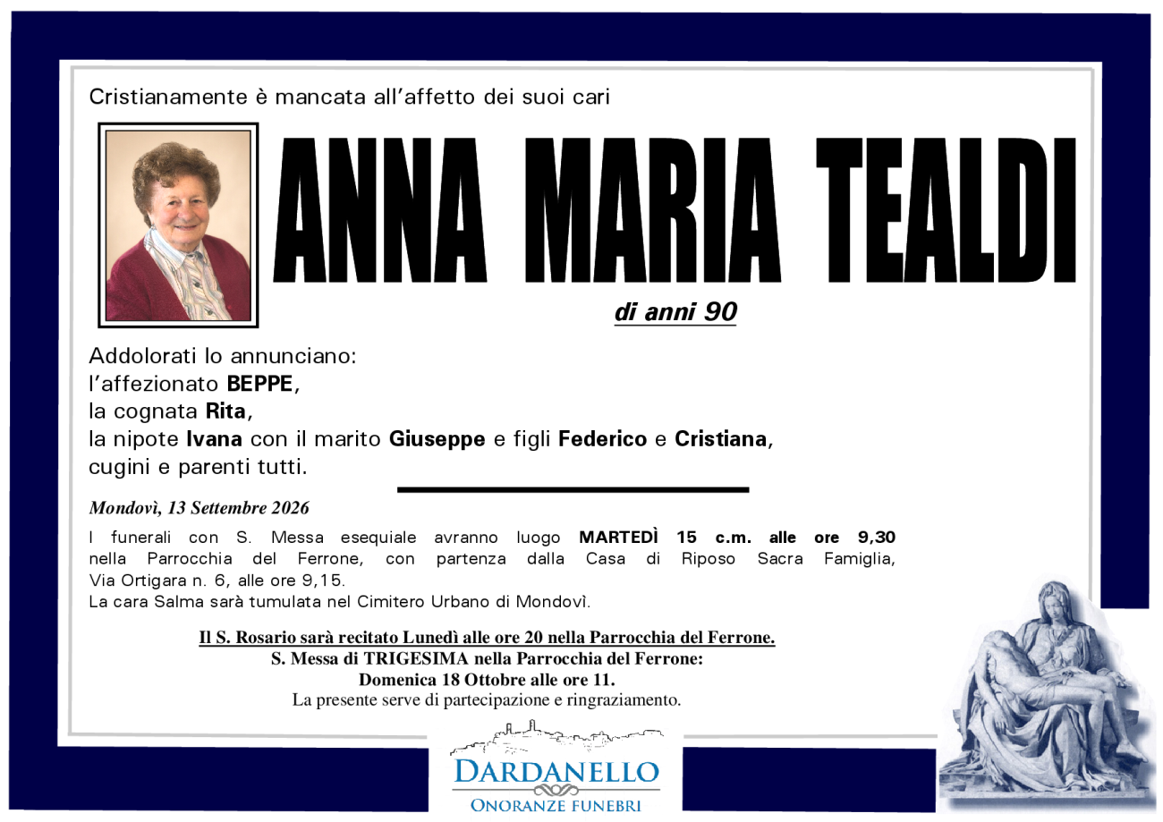 ANNA MARIA TEALDI