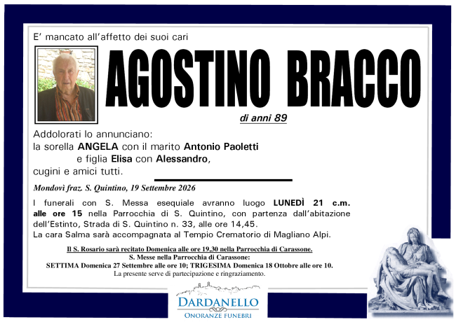 AGOSTINO BRACCO